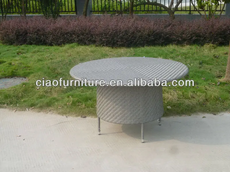 Rattan Restaurant Ding Dong Feng Round Rotating Dining Table