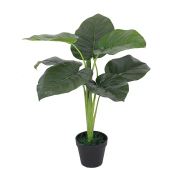 Wholesale high quality cheap artificial small scindapsus aureus leaves bonsai plants