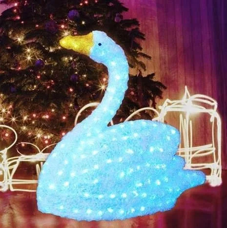 3D Led Swan Light Custom Design Wedding Decorator Species of Swan