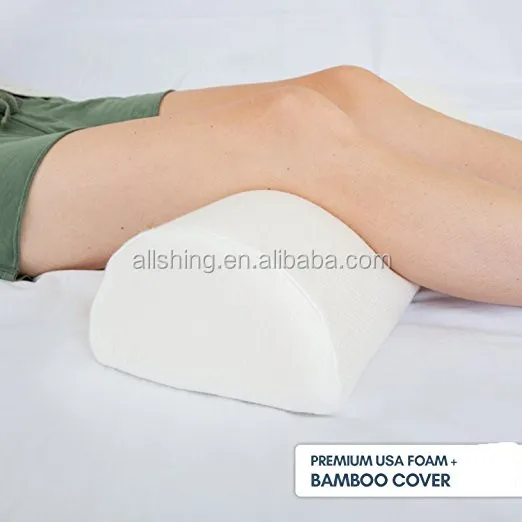 D Shape Comfort Roll Pillow Memory Foam Neck Knee Leg Spacer Back Lumbar  Support