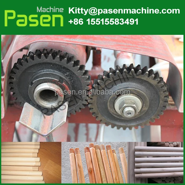 Broom Stick Thread Machine Wooded Threaded Rod Making Machine Wood Stick Threading Machine