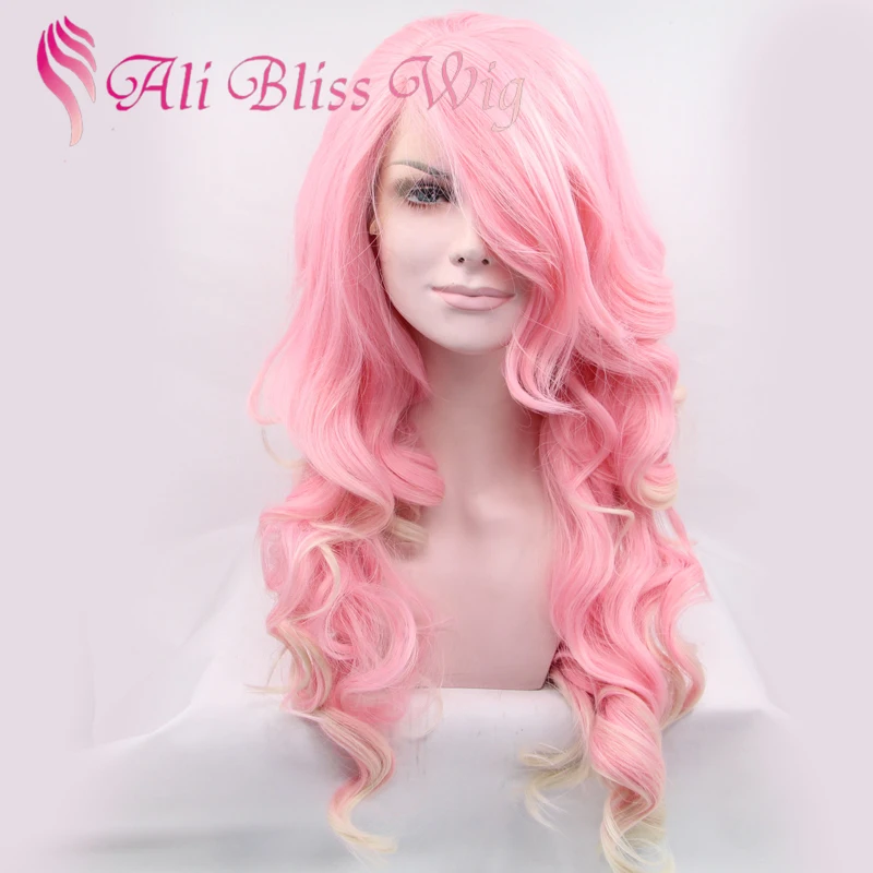 two tone pink wig