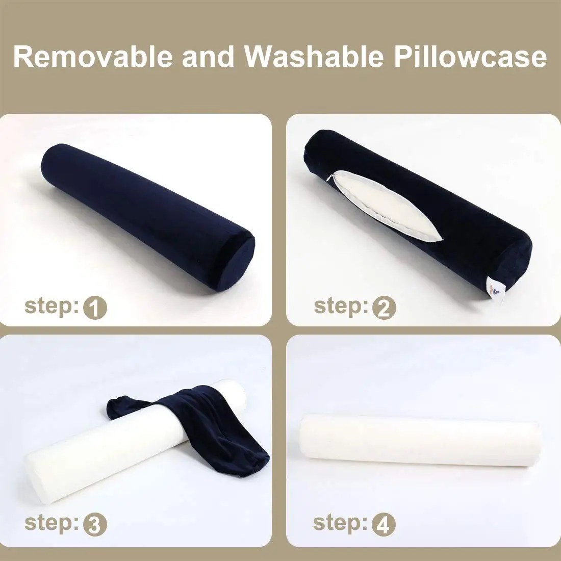 Комфорт легкий круглый шейный поддержка подушка пены памяти шеи ролл Подушка