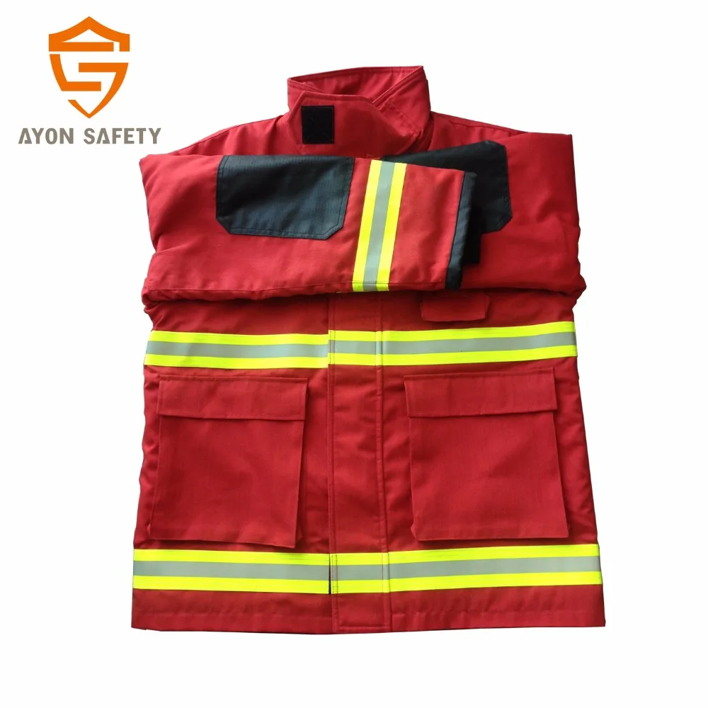 High Quality Fire Fighter Thermal Insulation Fire Safety Suit Rescue Uniform