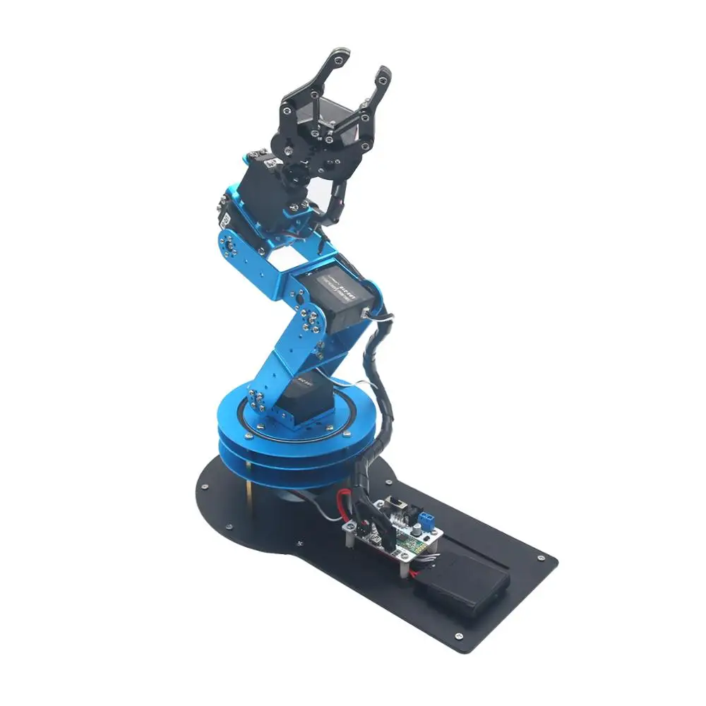 LeArm 6DOF Mechnical Robotic Arm w/6PCS Digital Servo & PS2 Handle Control NEW 