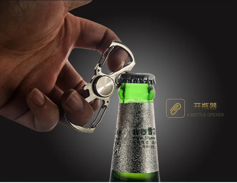 Promotional New Style Multifunctional Fidget Spinner Key Chain Spinner with Bottle Opener