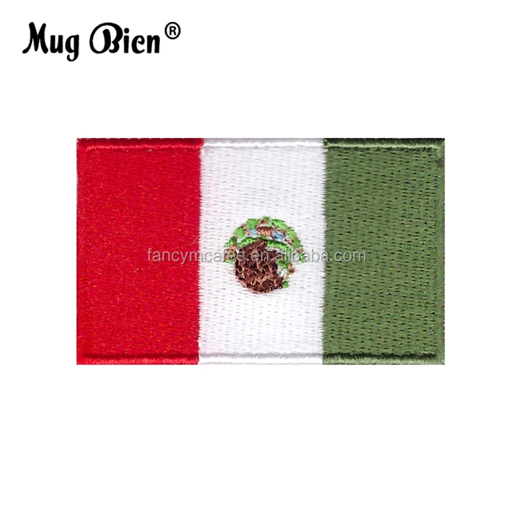 Mexico Flag Patch Sale-Discount Embroidered Iron or Sew on Cheap