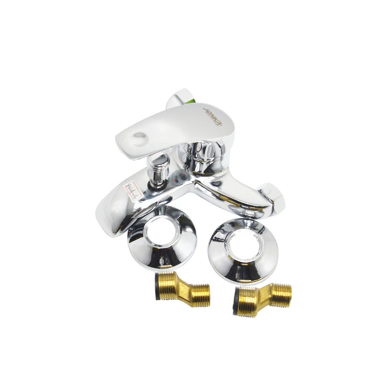 Длинный настенный смеситель для душа