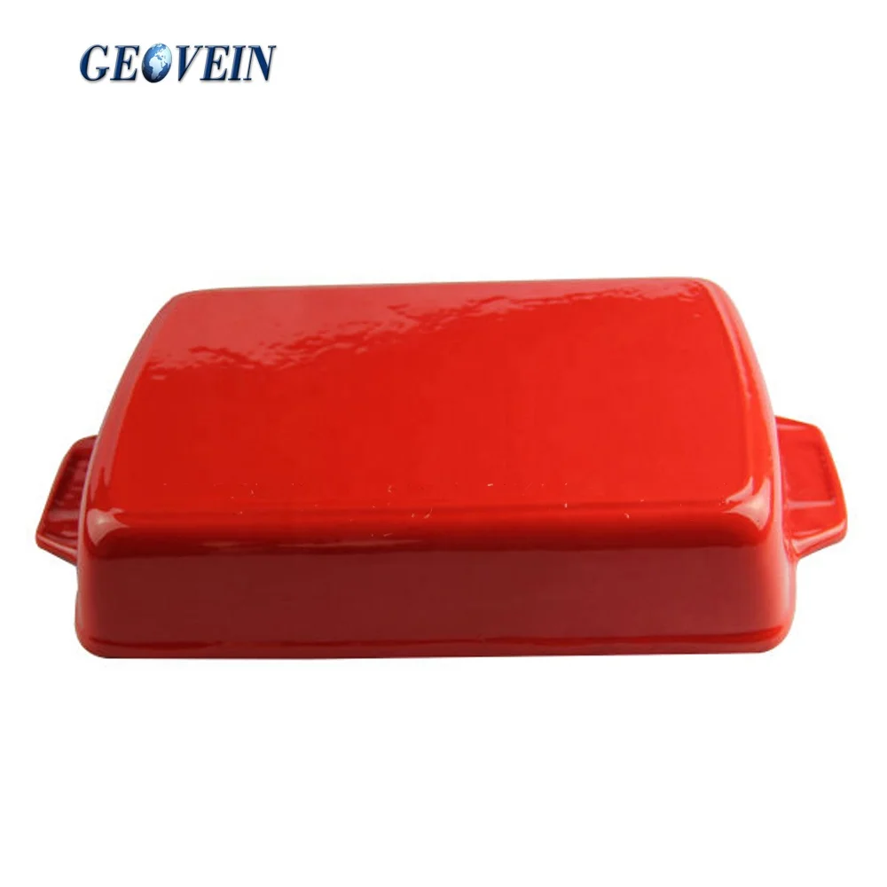 33X23cm Baking Pan Factory Cast Iron Baking Tray Lasagna Pans Regtangular  Preseasoned Roasting Tin Pie Dish - China Cast Iron Roasting Pan and Cast  Iron Baking Pan price