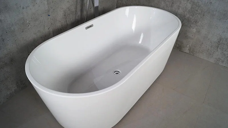 ホワイトバスタブ 自立型150cm 標準的なアクリル製浴槽