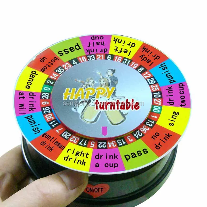 12 Cups Of Russian Roulette Wheel Spinning Wine Glass Game Ktv