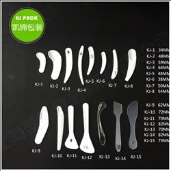 White Small Plastic Cosmetic Spatulas for Facial Eye Cream Spoon Scoop Makeup Spatula Supplier Custom