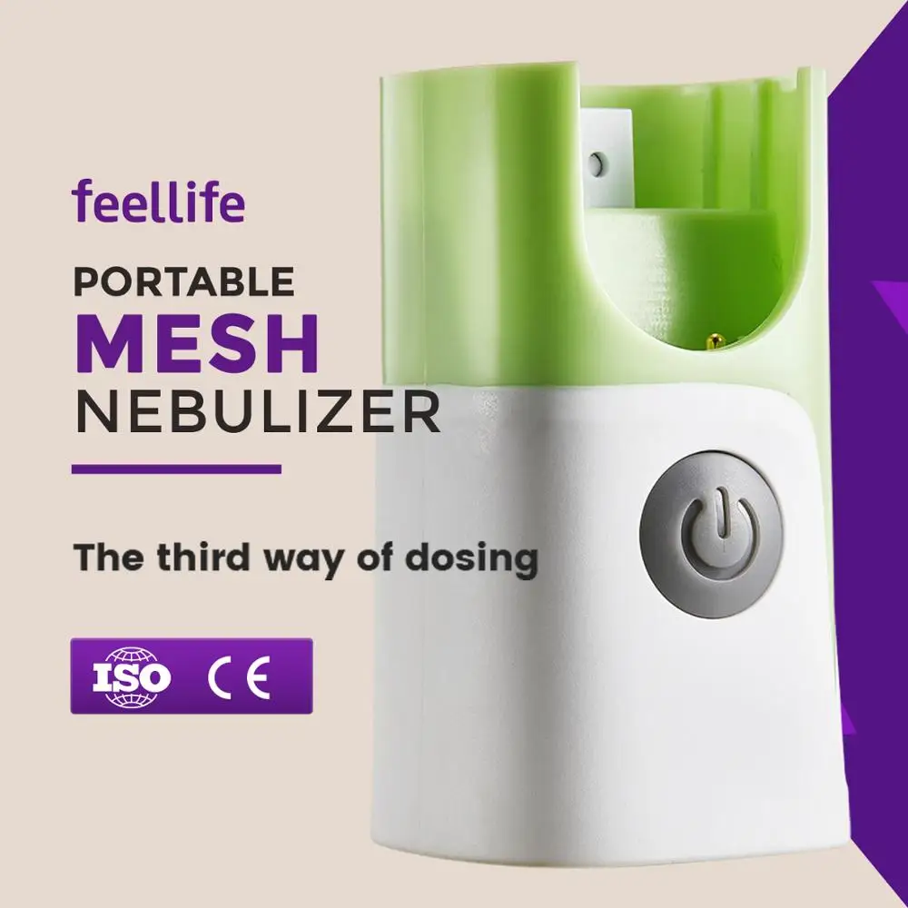 Pharmaceutical Asthma Inhalator Device Air Pro air Feellife Portable Mesh Nebulizer to Inhale Salbutamol Silent Nebulizer