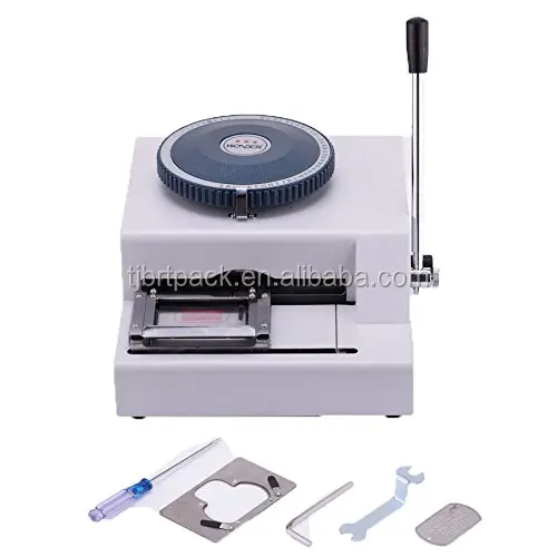 52 Letters Manual Stainless Metal Embossing Machine Dog Tag Embossing Machinery