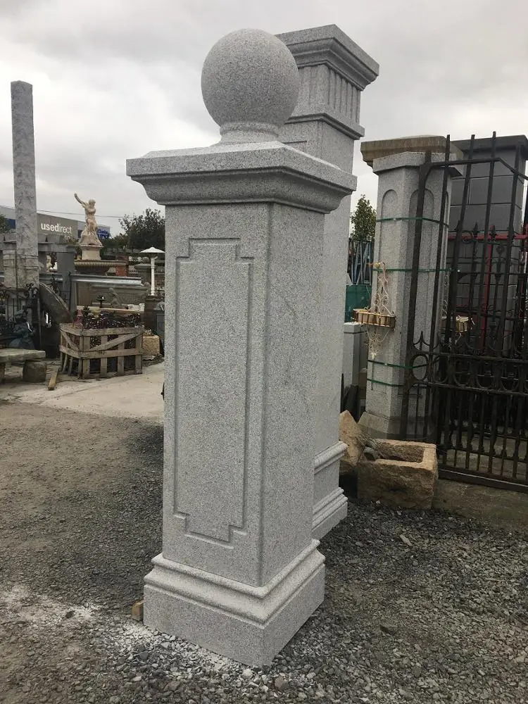 Factory Quality Granite square Pillar Column Round Design in Construction