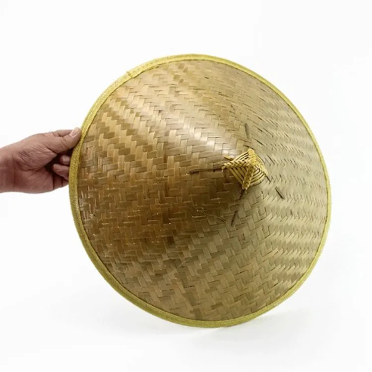 Handmade China Straw Bamboo Sun Hat Farmer Fishing Rice Hat