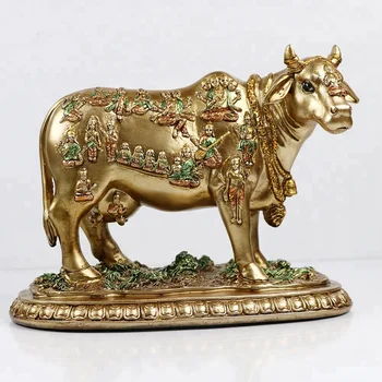 ヒンドゥー教聖牛ナンディ神の木彫置物　牡牛のナンディ ヒンドゥー教聖牛ナンディ神の木彫置物 牡牛のナンディ - メルカリ