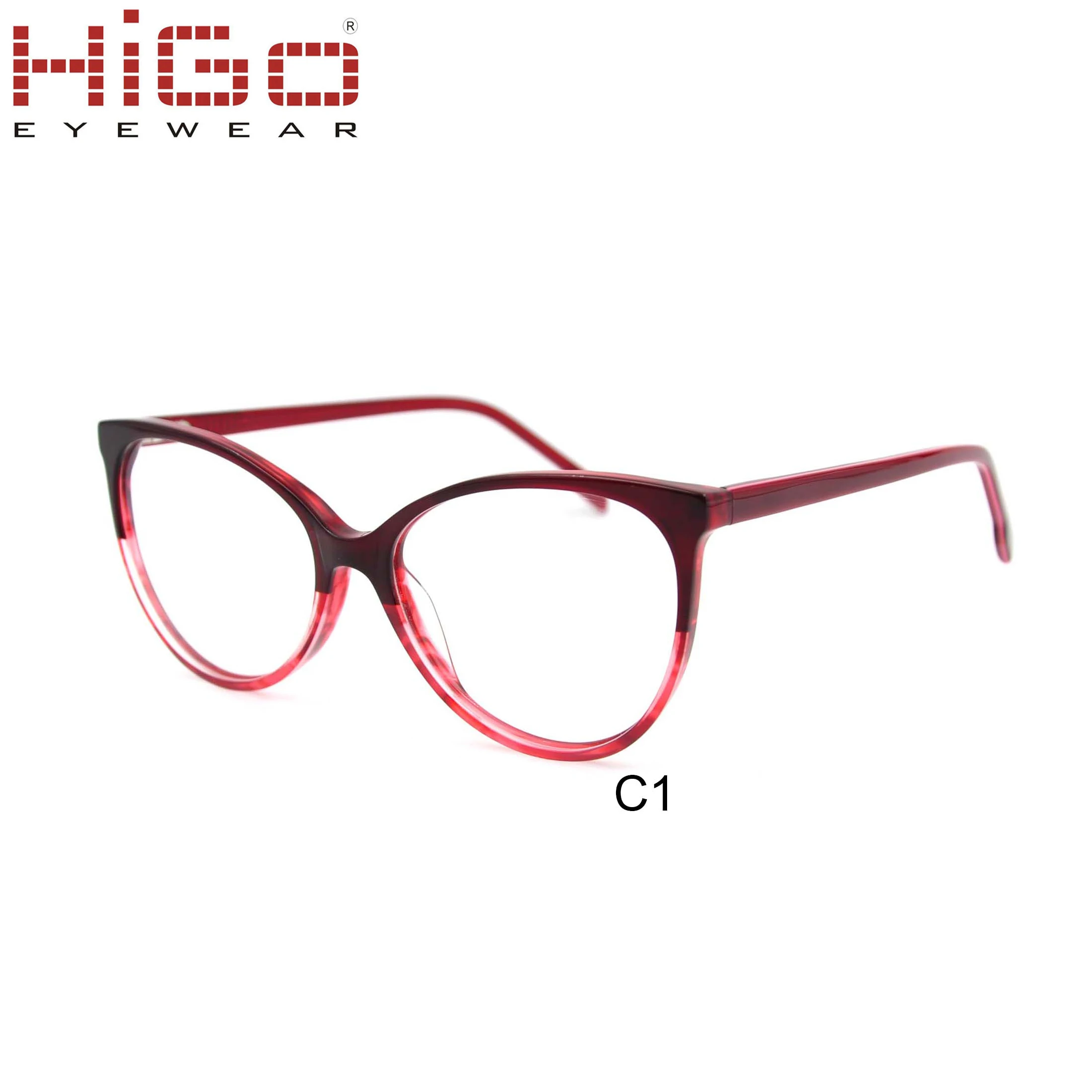 Italy Designer Full Frame Demi Acetate Fashion Glasses Frame for Women