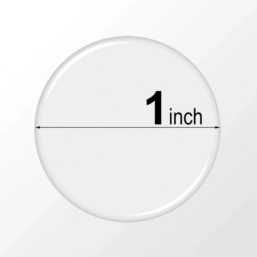 1 дюймовая прозрачная эпоксидная наклейка