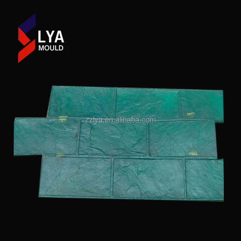 Landscape Curbing Stepping Variety Designs PP Material Rubber Imprint Concrete Stone Stamp Mold