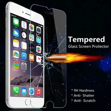 0.26mm Full Covered 9H Tempered Glass Screen Protector Film for iPhone 4 4s 5S 6 6S Plus Toughened Glass film pelicula de vidro