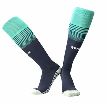 Wholesale Football Thigh High Socks Custom Soccer Football Socks Anti Slip Grip Socks