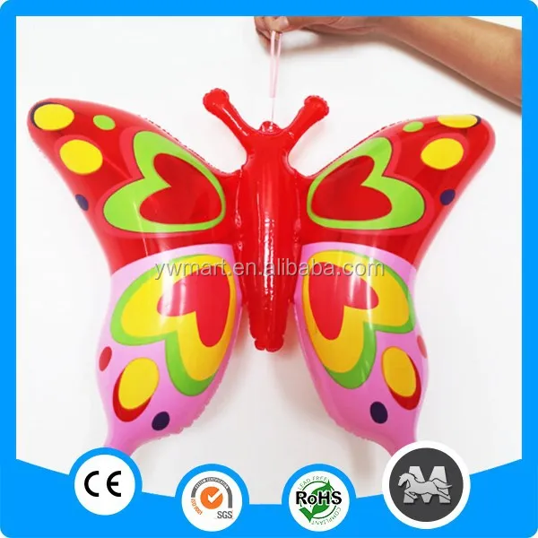Надувная игрушка пластиковая игрушка-бабочка маленькая игрушка-мушка для животных