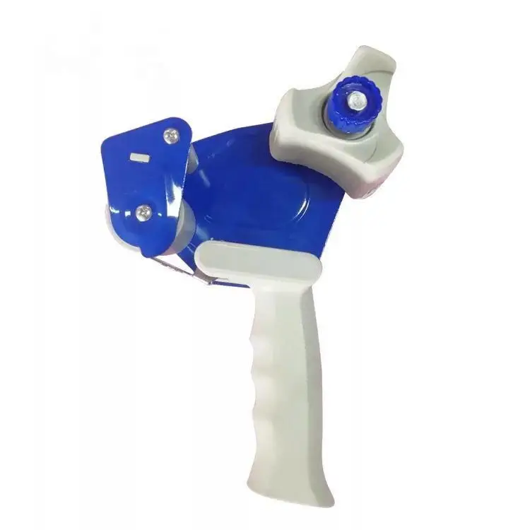 Metal Handheld 2 Inch Tape Gun Dispenser Packing Packaging Sealing Cutter Blue 