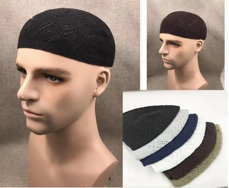 Hitopin Lot De 5 Chapeaux De Prière Musulmane En Coton Pour Homme Chapeau De Priere Islamique Pour Homme Chapeau Musulman En Crochet Chapeau Kufi De Priere Islamique Musulmane Chapeaux Musulmans