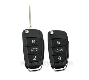3 button flip auto remote key casing and auto key j48