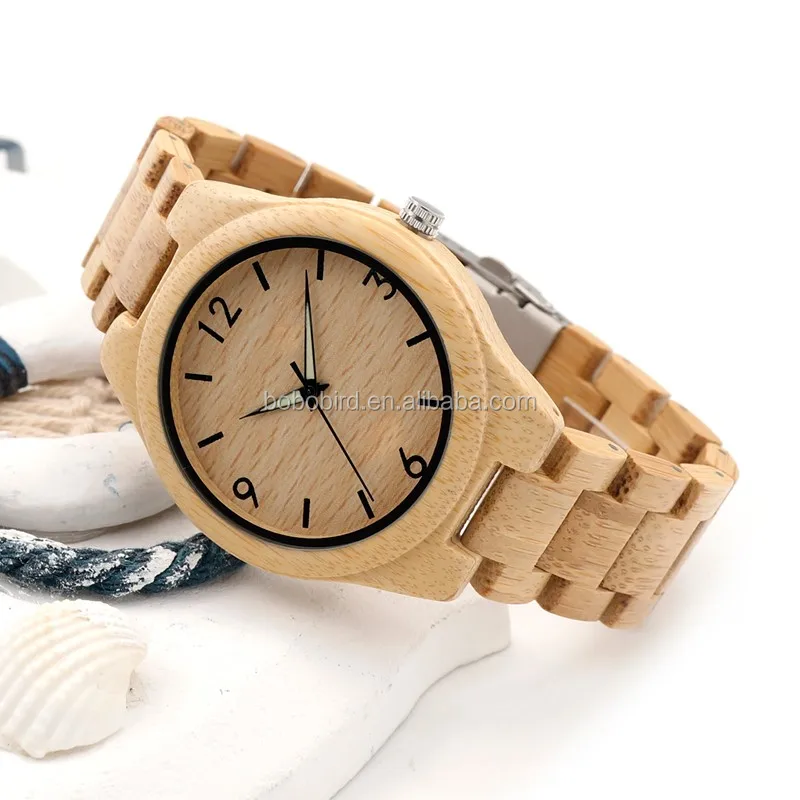 Reloj de madera 100% ecológico, compras en línea, reloj de madera