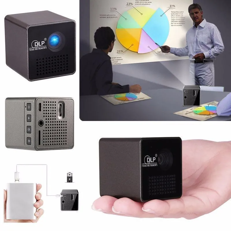 
 UNIC P1 + -- P1S новейший WIFI беспроводной мобильный проектор Miracast DLNA карманный домашний кинопроектор led DLP Мини проектор Beamel  