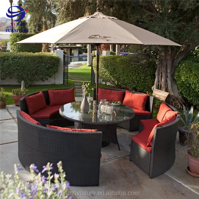 
Outdoor Garden Furniture Sets Outdoor PE Rattan Wicker Aluminum Bistro Table and Chairs Set 