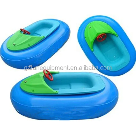 High Quality Small Electric Kids Paddle Boat Inflatable Swimming Pool Toys Boat Inflatable Bumper Boat for Rental Carton Box