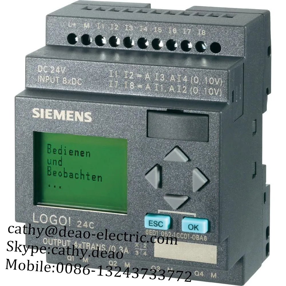 Siemens Simatic lógica módulo logo 24co 6ed1052-2cc01-0ba6