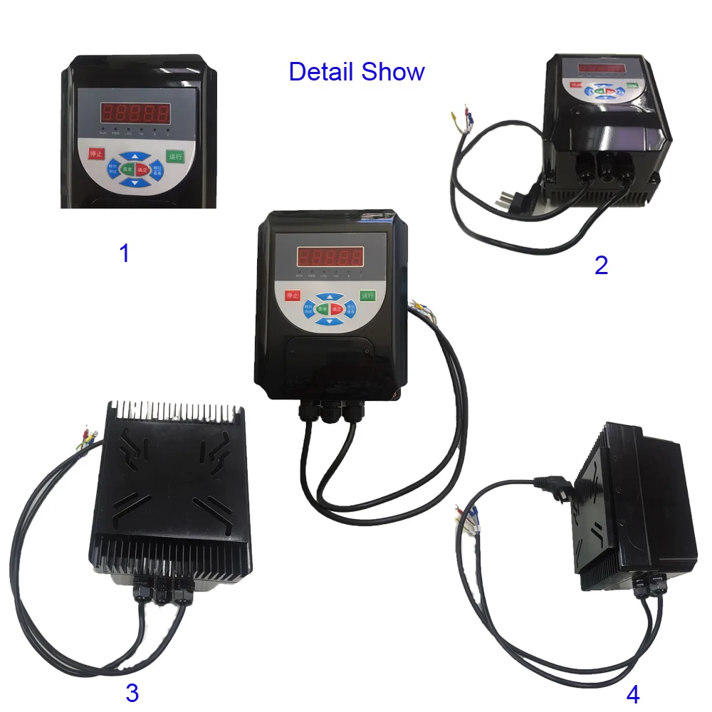 Intelligent Control IP54 Waterproof Dustproof Water Pump VFD Single Phase Three Phase Frequency Inverter