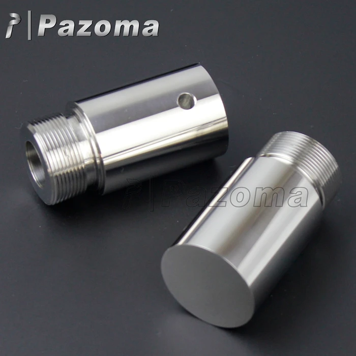 Fork Tube 2in Extension Steel Fork Tube Extension for Harley Dyna Glide Sportster FXD XL 39mm Fork Tube