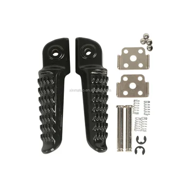 XINMATUO XF-1077-B Black Rear Foot Pegs for Kawasaki ZZR1400