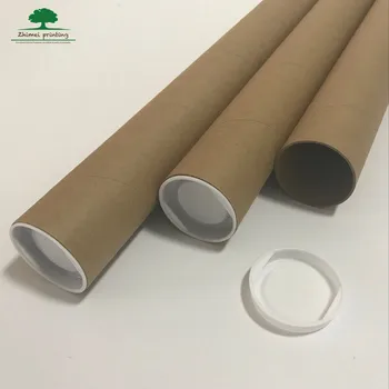 Original Cardboard Shipping Tube Mailing Poster Packaging Tube Round 