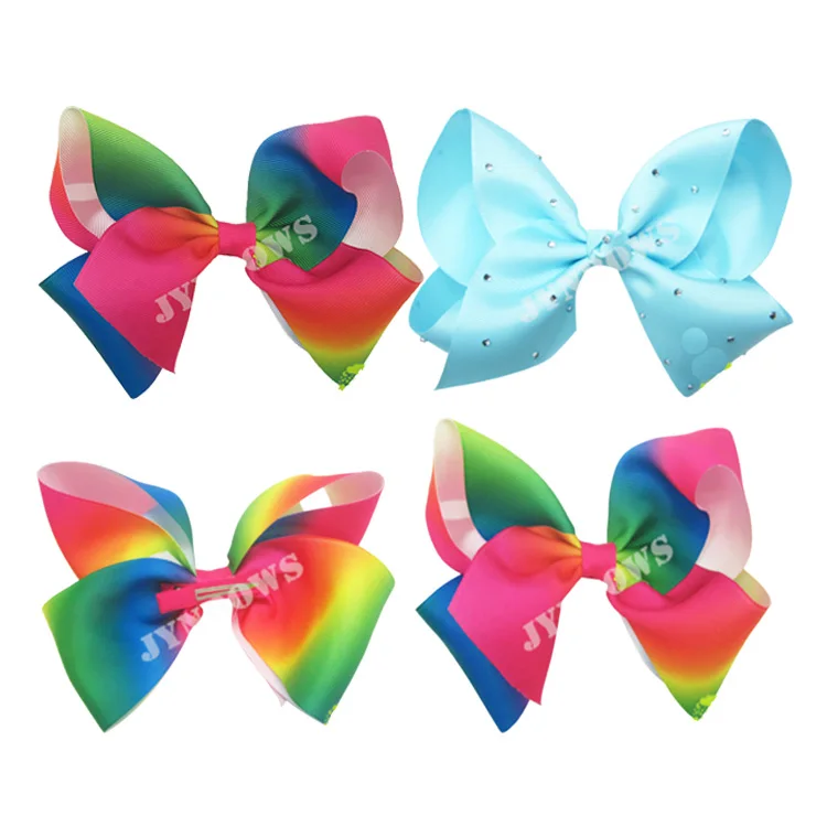 赤ちゃんのためのジョジョシワヘアボウレインボーカラーのミニグログランリボン2 5 Buy 毛の弓虹色のため ジョジョシワ髪弓 ブティックスウィーティー髪弓 Product On Alibaba Com