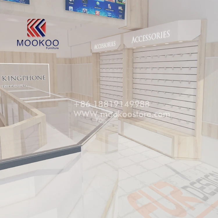 3d Rendering Showroom Accessory Cellphone Shop Interior Design