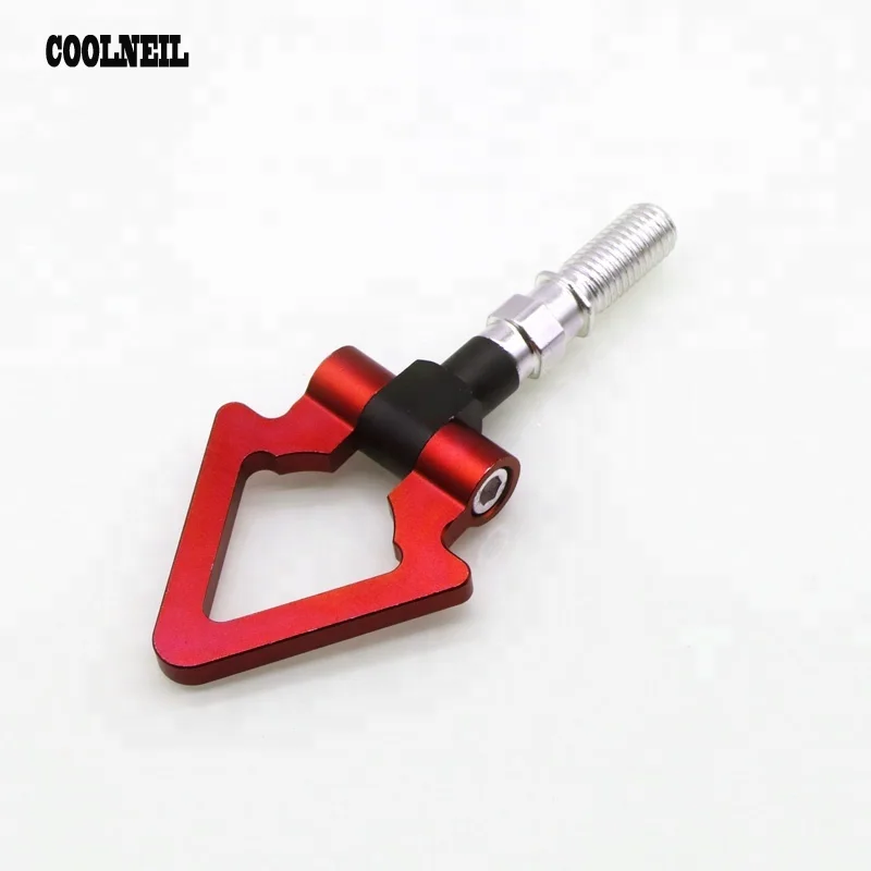 Red Yunanwa Aluminum Universal Japanese Racing Front Rear Car Auto Trailer Tow Hook Kit Accessories 