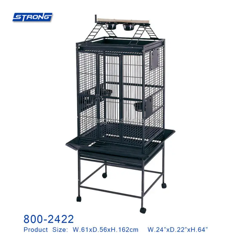 高品质金属鹦鹉笼鸟笼宠物用品与轮800 2422 Buy Parrot Cage Bird Cage Metal Cage Product On Alibaba Com