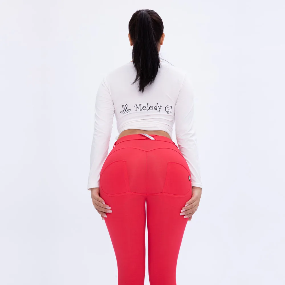 Melody Women's Sports Pants Red Tights Women Sportwear Yoga Pants