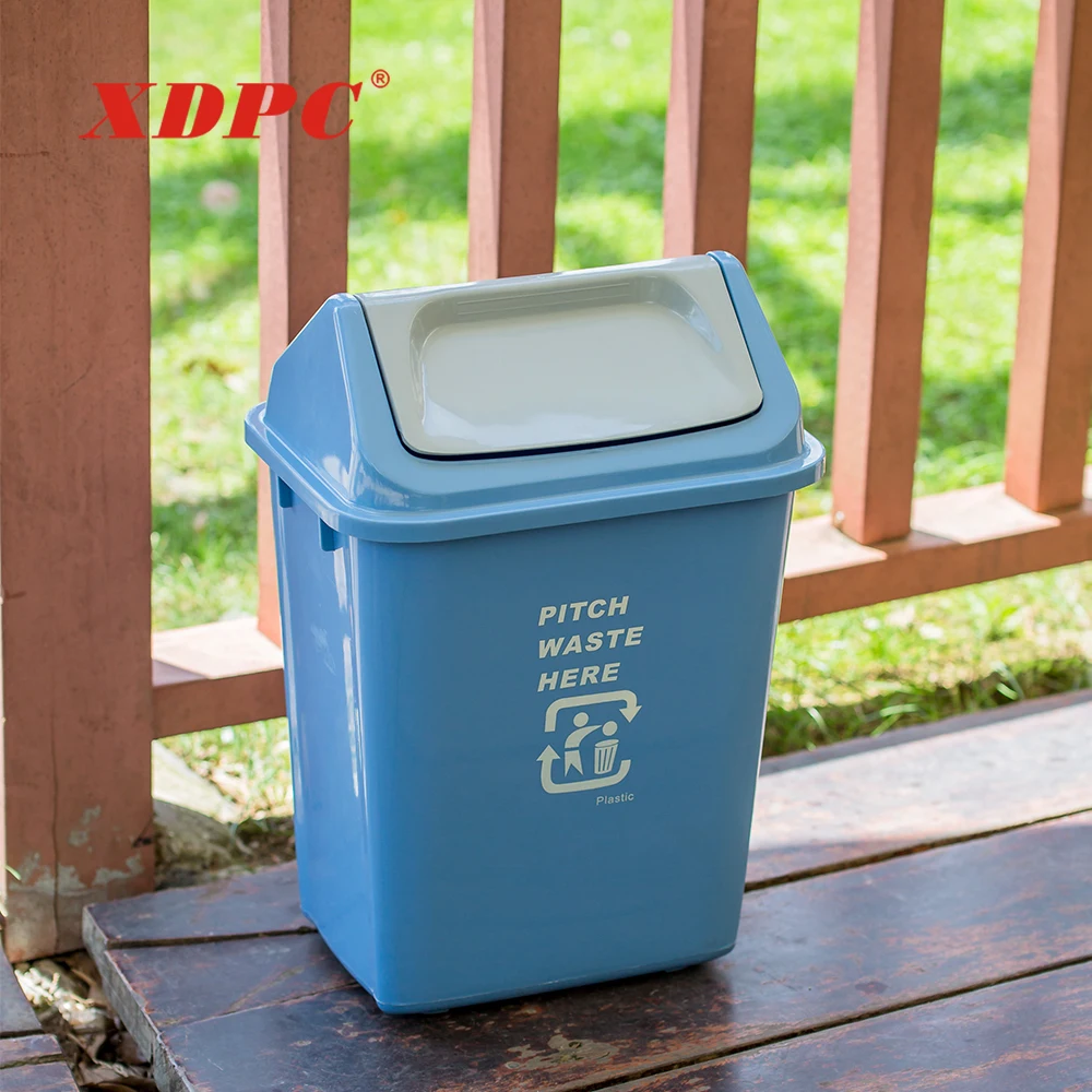 Производство Китай пластиковый 10 литровый Крытый Современный мусорный ящик маленький мусорный бак мусорное ведро с распашной крышкой для дома