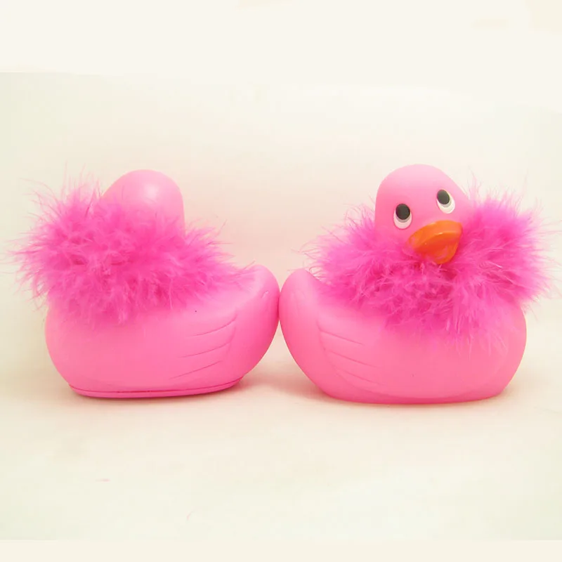 BPA Free Waterproof Electric Plastic Vibrating Massager Duck With Feather OEM Massager Animal Duck Toy