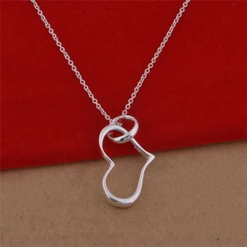 heart model 925 sterling silver jewelry wholesale necklace