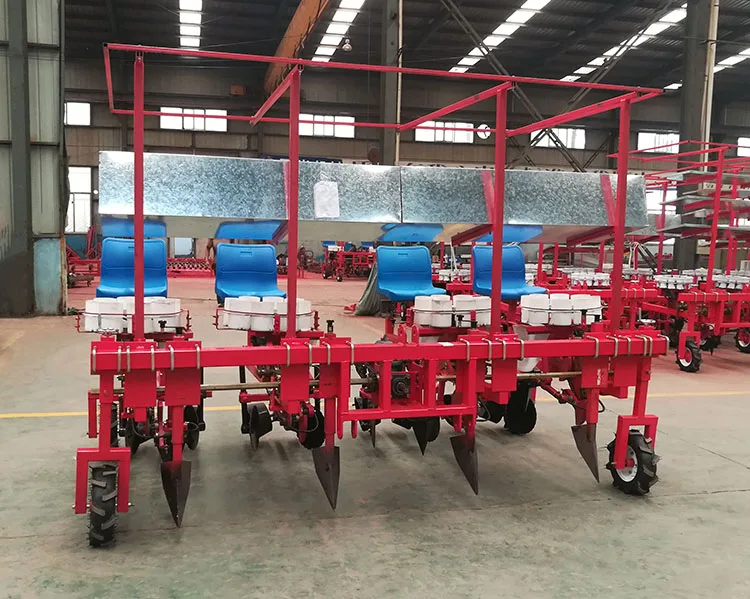 Sapling Transplanting Equipment Sugar Beet Planting Machine Shallot Seedling Planter High Onion Planter Machine 4 Row Reliable