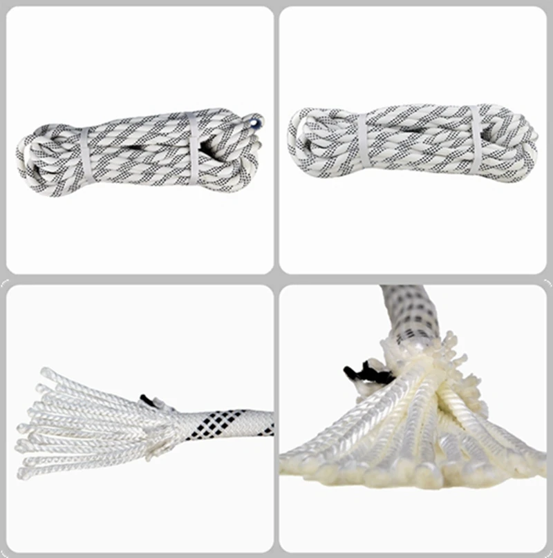 Custom Logo 10mm Static Rope Nylon Static Climbing Rope Durable Static ...