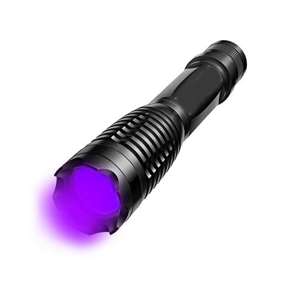 2 Mode T6 Uv Crack Detection Dog Urine Pet Stains Bed Bug Detector Power Ultra Violet Torch Zaklamp LED Blacklight Uv Flashlight